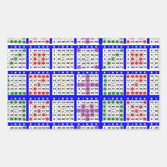 Bingo Game Patterns Large Grid Rectangular Sticker (Front)