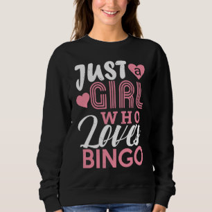 Bingo Girls Bingo Game Player Women Kids Sweatshirt