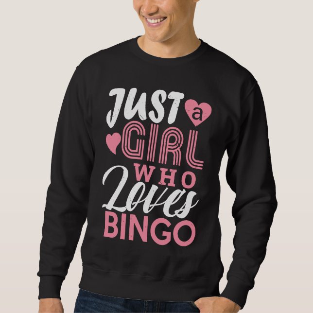Bingo Girls  Bingo Game Player  Women Kids Sweatshirt (Front)