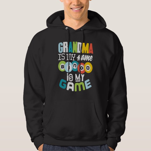 Bingo Grandma  Lucky Grandmother Nana Mimi Women Hoodie (Front)