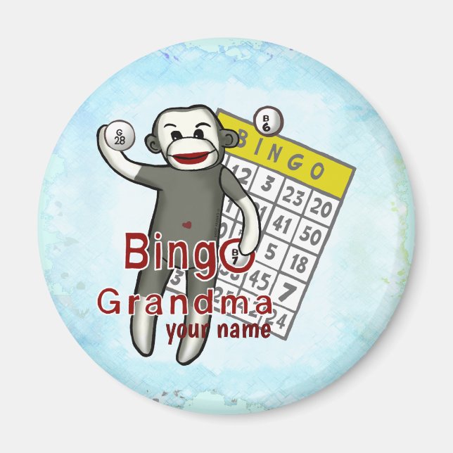 Bingo Grandma Magnet (Front)