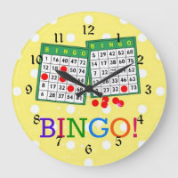 Bingo! Green and White Bingo Cards,
