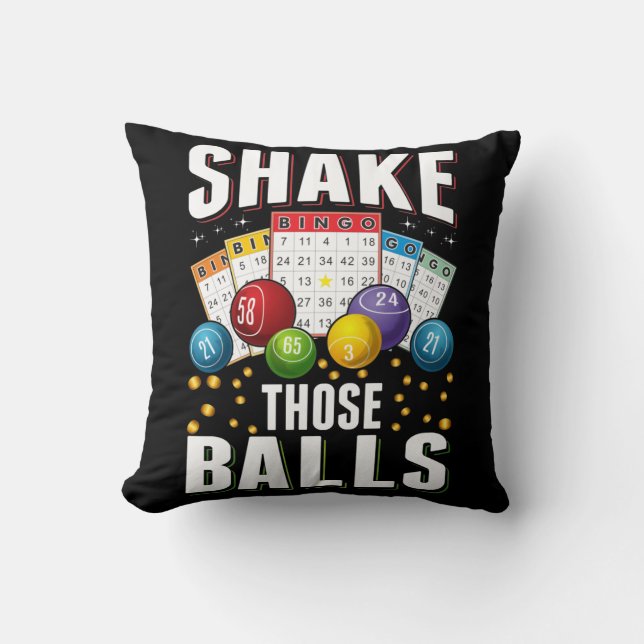 Bingo Humour Men Women Funny Bingo Player Cushion (Front)