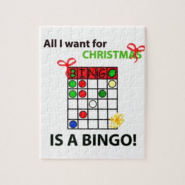 BINGO I want a bingo  for Christmas Jigsaw Puzzle (Vertical)