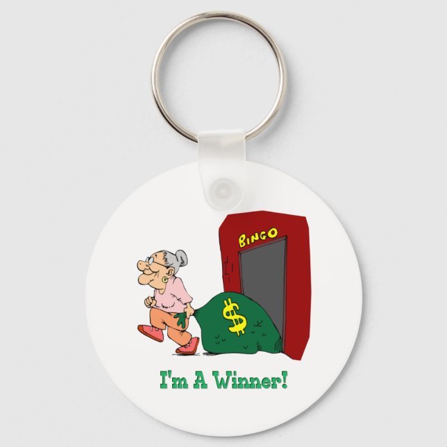 Bingo - I'm A Winner Key Ring (Front)