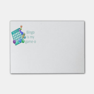 Bingo is my Game-o Funny Quote Post-it Notes