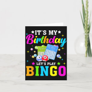 Bingo It's My Birthday Let's Play Bingo Vintage Xm Card