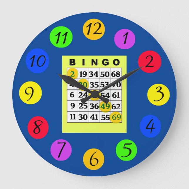 BINGO Kitchen Large Clock (Front)