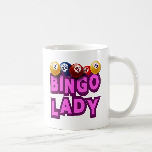 BINGO LADY COFFEE MUG (Right)