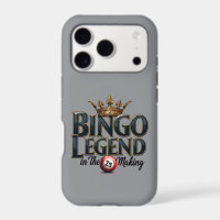 Bingo Legend Crowned in Gold Retro Typography