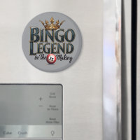 Bingo Legend Crowned in Gold Retro Typography