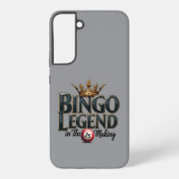 Bingo Legend Crowned in Gold Retro Typography