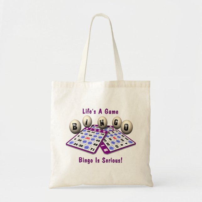Bingo: Life's A Game Tote Bag (Front)