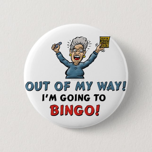 Bingo Lovers 6 Cm Round Badge (Front)