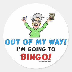 Bingo Lovers Classic Round Sticker