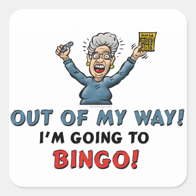 Bingo Lovers Square Sticker (Front)