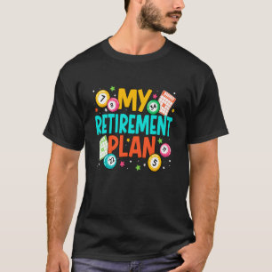 Bingo My Retirement Plan Vintage Christmas Xmas T-Shirt