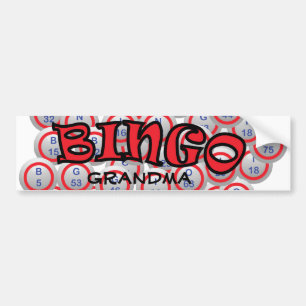 Bingo "Name" over Bingo Balls Bumper Sticker