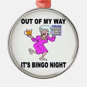 BINGO NIGHT METAL TREE DECORATION