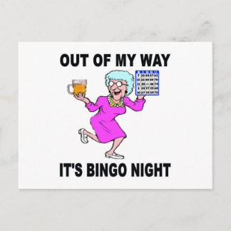BINGO NIGHT POSTCARD