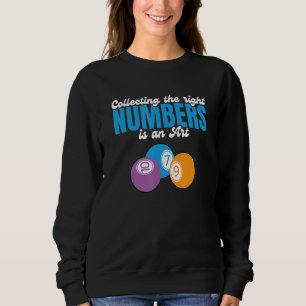 Bingo Numbers Lottery Game Lucky Players Bingo Ni Sweatshirt