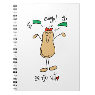 Bingo Nut T-shirts and Gifts Notebook