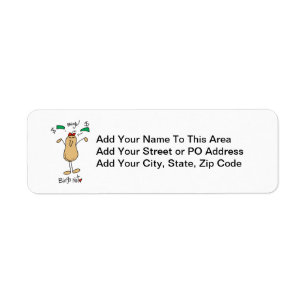 Bingo Nut T-shirts and Gifts Return Address Label
