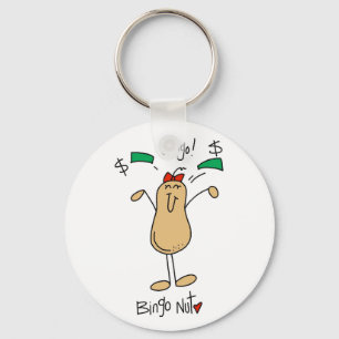 Bingo Nut Tshirts and Gifts Key Ring