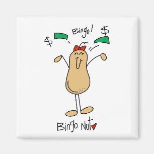 Bingo Nut Tshirts and Gifts Magnet