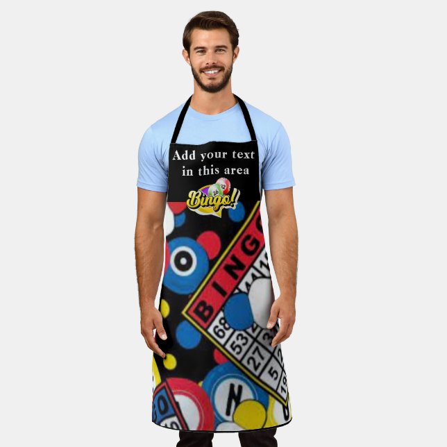 Bingo Personalised Apron (Worn)