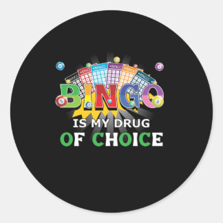 Bingo Player Balls Lucky Game Gambler Gambling Gif Classic Round Sticker