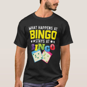 Bingo Player Bingo Caller Bing Gambling Casino T-Shirt