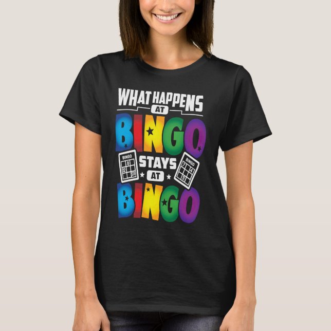 Bingo Player    Bingo Game Men Women Kids T-Shirt (Front)