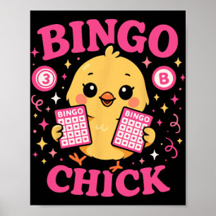 Bingo Player Chicken Girl Bingo Chick Poster