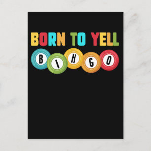 Bingo Player Funny Bingo addict Humour Postcard