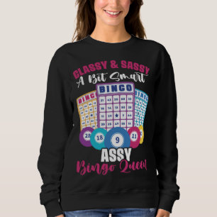 Bingo Player Gambling Lottery Bingo Card Bingo Que Sweatshirt
