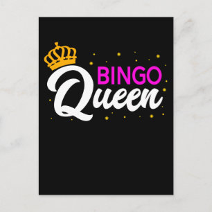 Bingo Player Grandma Wife Bingo Gambling Postcard