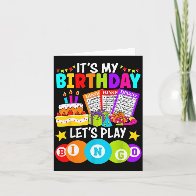 Bingo Player It's My Birthday Let's Play Bingo Xma Card (Front)
