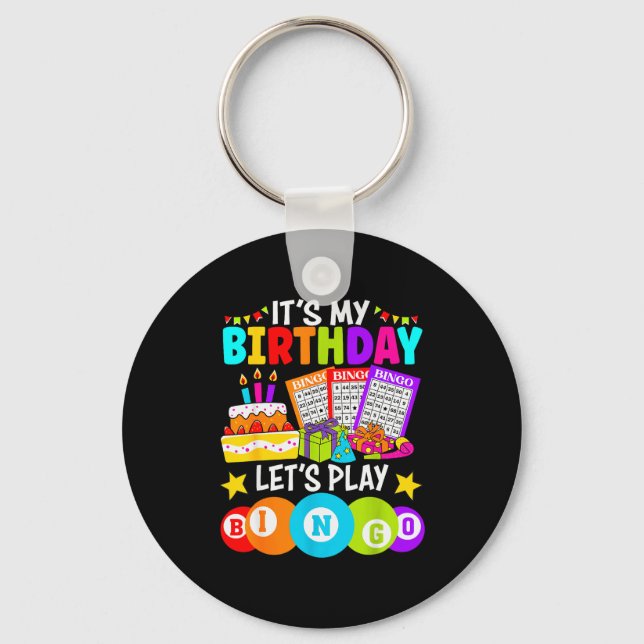 Bingo Player It's My Birthday Let's Play Bingo Xma Key Ring (Front)