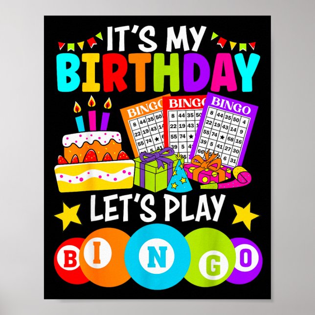 Bingo Player It's My Birthday Let's Play Bingo Xma Poster (Front)