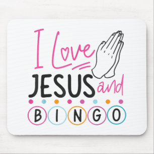 Bingo Player Jesus Faith Christian I Love Jesus An Mouse Pad