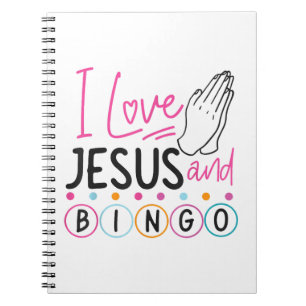 Bingo Player Jesus Faith Christian I Love Jesus An Notebook