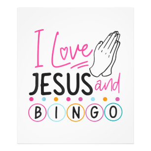 Bingo Player Jesus Faith Christian I Love Jesus An Photo Print