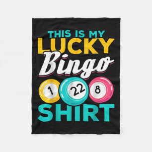 Bingo Player This Is My Lucky Bingo Funny Bingo Me Fleece Blanket