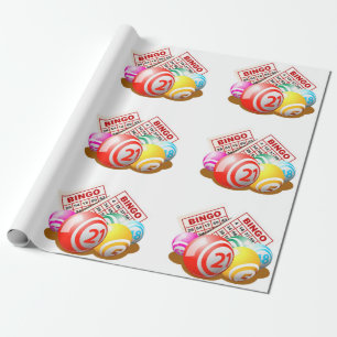 Bingo player's wrapping paper