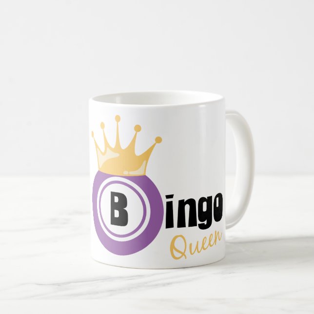 Bingo Queen Coffee Mug (Front Right)