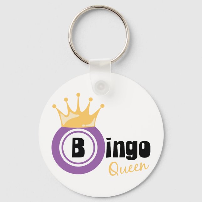 Bingo Queen Key Ring (Front)