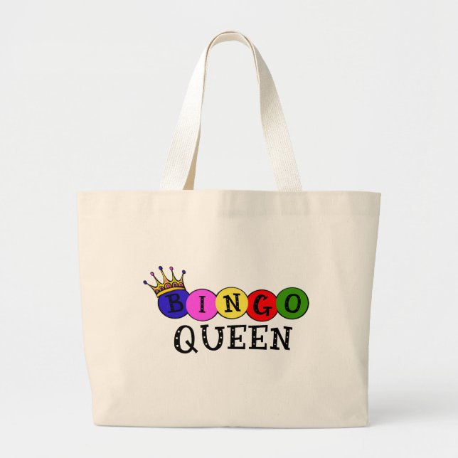 BINGO QUEEN LARGE TOTE BAG (Front)