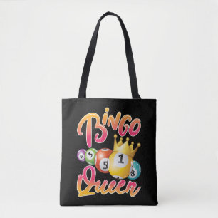 Bingo Queen Player Women Tote Bag