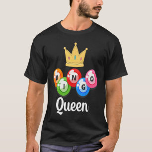 Bingo Queen Womens Bingo Player Caller T-Shirt